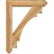 Ekena Millwork Merced Arts and Crafts Rough Sawn Bracket w/ Offset Brace, Western Red Cedar, 6"W x 28"D x 36"H BKT0604X28X36MRC03RWR - alternate 3